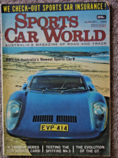 Sports Car World 1968 Aug Falcon GT Brolga BMW 2002 Triumph Spitfire Mercedes SS