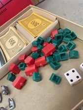 Vintage 1961 Monopoly Parker Bros No. 9 Real Estate Trading Board Game Complete