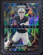 2024 Prizm #20 Brock Bowers Green Prizmatic RC Raiders