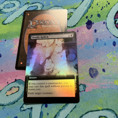 Deadly Rollick Extended Art Foil Mtg Play Test Card