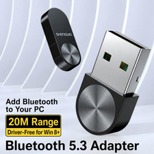 USB Bluetooth 5.3 Adapter Audio Receiver for PC Laptop Headset Mouse Keyboard