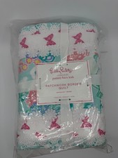 Pottery Barn Lily Pulitzer Patchwork Border Toddler Quilt Exclusive Designer