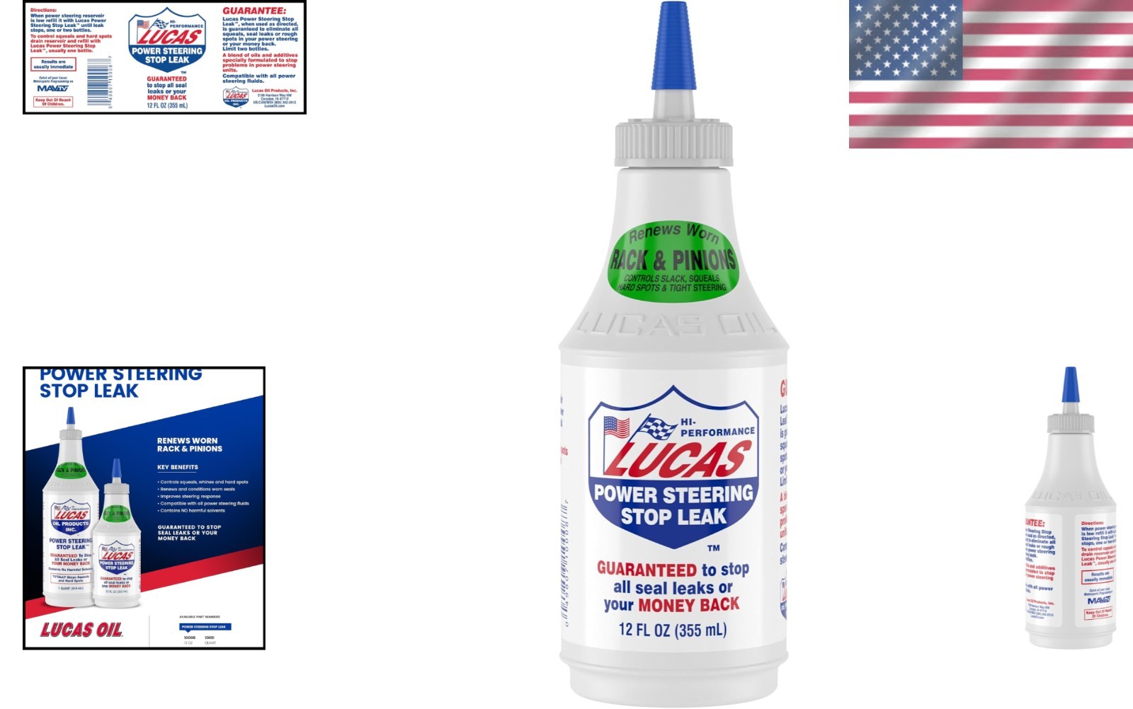 Vehicle Power Steering Stop Leak - 12 Ounce Bottle, Compatible with All Fluids