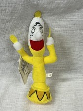 Disney Store Beauty and the Beast Lumiere Candle Bean Bag Plush Doll NWT New B2