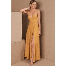 Anthropologie x BHLDN Fame and Partners Charlotte Lace Maxi Dress Size US 22