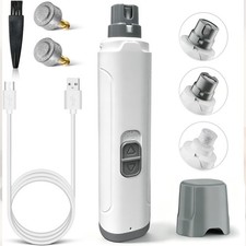 Upgraded Nail Grinder for Dogs, Rechargeable Pet Paw Nail Trimmer Tool NEW