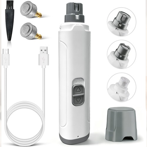 Upgraded Nail Grinder for Dogs, Rechargeable Pet Paw Nail Trimmer…