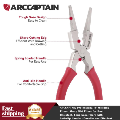 #ad #ad ARCCAPTAIN 8quot; Weliding Pliers Sharp MIG Pliers Rust Resistant Long Nose Pliers $9.99