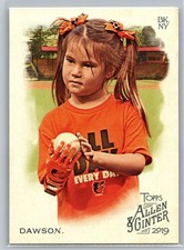 2019 Topps Allen and Ginter #154 Hailey Dawson First Pitch Celebrity Card