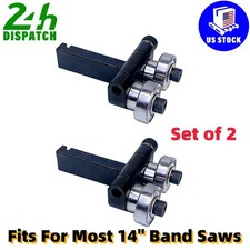 Bandsaw Ball Bearing Blades Guide Upper/Lower For Most 14" Band Saws Aluminium