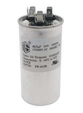 45+5 MFD 45/5 Uf 370V/440V AC Dual Run round Capacitor for Condenser, Heat pump