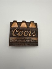 Vintage Coors Beer Belt Buckle / Six Pack 12oz Bottles / Brew Advertising / USA