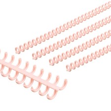 8.5mm(1/3") Spiral Binding Coils, 15 Pcs Spirals 20-25 Sheet, Light Pink