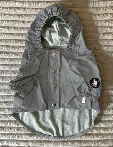 iChoue Dog Cold Weather Jacket Raincoat Silver Size L