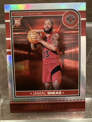 2024-25 NBA Hoops Jamal Shead RC Red Trim Foil TRUE Impulse #275 Raptors