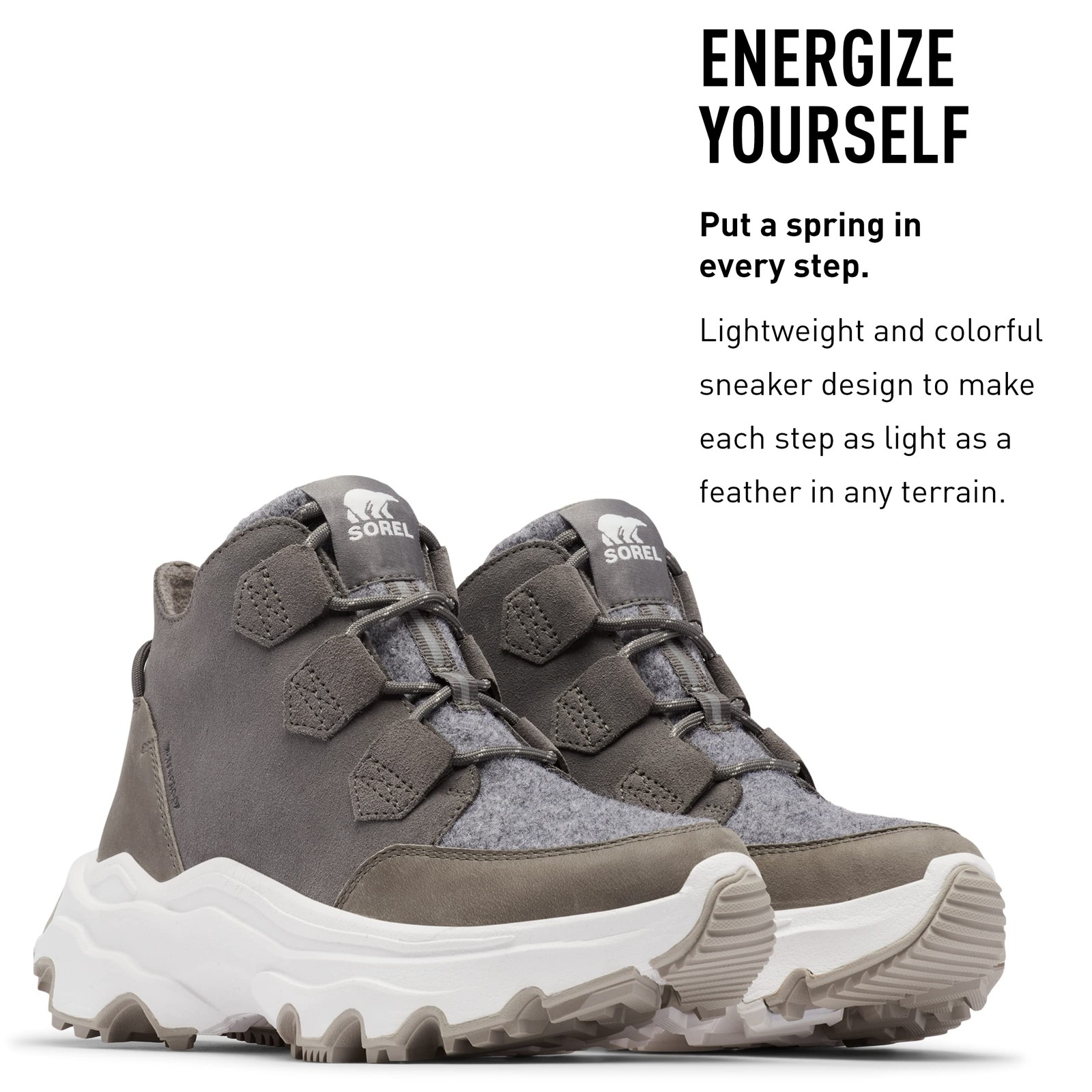 Sorel Women's Waterproof Kinetic Breakthru Caribou Boots - Quarry image 4