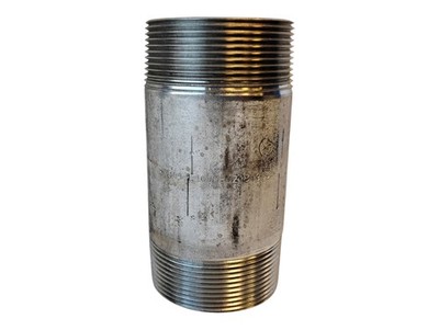 Merit Brass 4032-450 2'' x 4-1/2'' L MNPT Sch 40 304 Stainless Steel Pipe Nipple