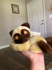 Dakin Vintage Snoozy Siamese Cat Plush Stuffed Animal Bean Bag