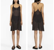 NWT💕$426 Stella McCartney Scoop-Neck Knee- Length Cover Up Dress in Black