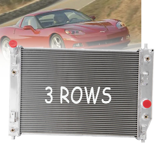 3-Row Aluminum Radiator fits 2005-13 Chevy Corvette C6 V8 Double Oil ...