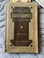 The Official Rules Of Card Games HOYLE U.S. Playing Card Co 1914-15 19th edition