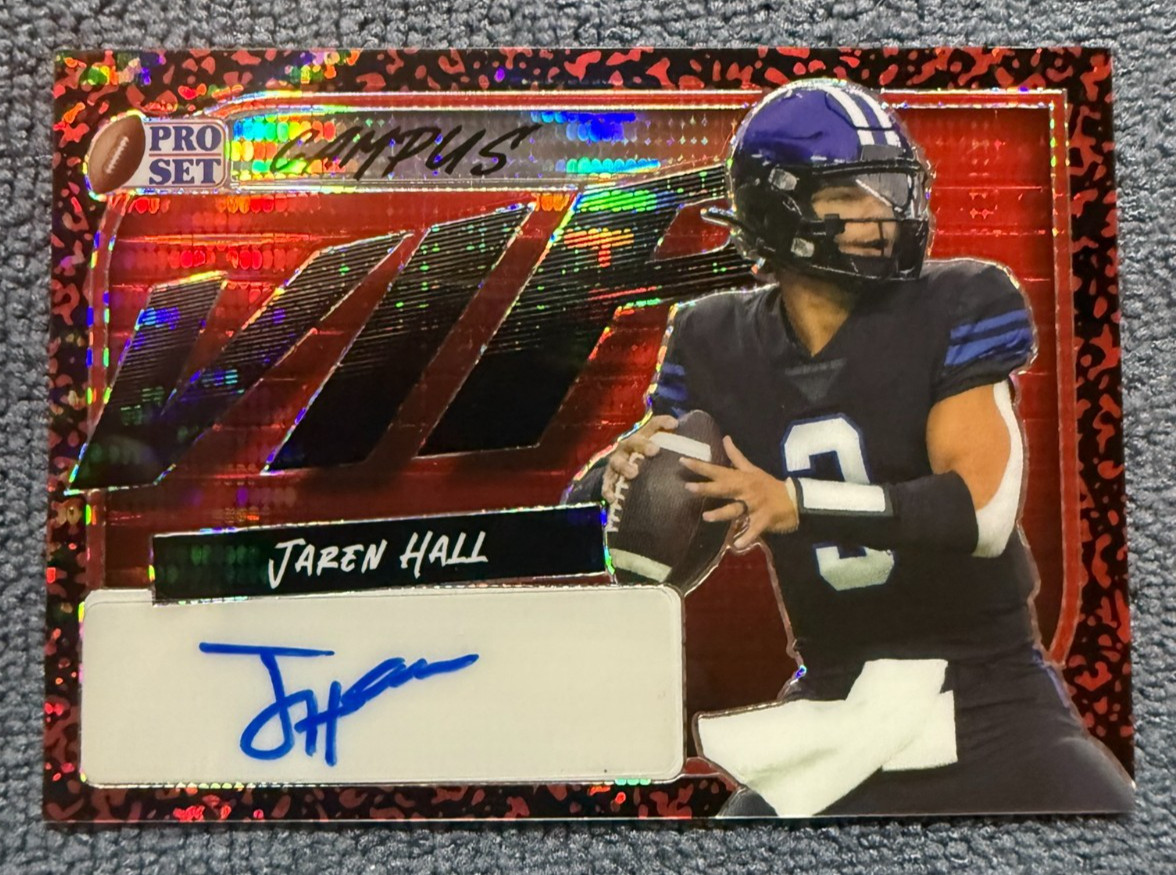 Jaren Hall Leaf Pro Set Metal Campus VIP Autographs #VIPJH1 Land Pulsar