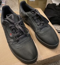 Adidas Yeezy Powerphase Calabasas Shoes Mens Size 10 US Black Leather CG6420