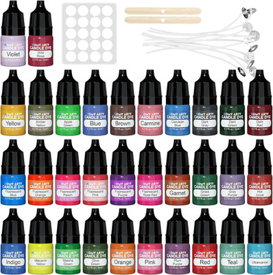 Kerzenwachs Farbe 32 Farben - HOMY ARTY Wachs Kerzen Farbe, Farbe Für Kerzenwach