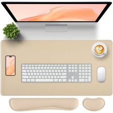 Desk Pad and Keyboard Wrist Rest, 3in1 Mousepad  Keyboard Wrist Rest Wrist R...