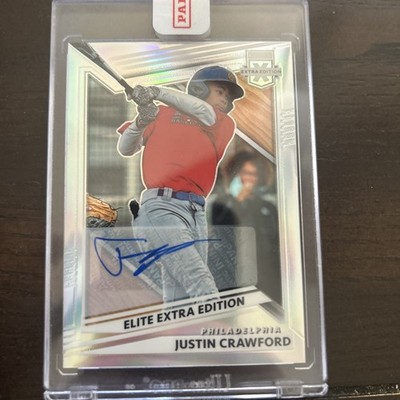 2022 Panini Elite Extra Edition Justin Crawford Auto /25 Fresh Redemption