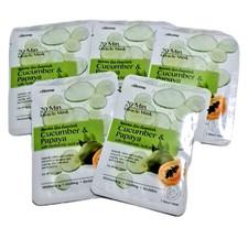 Le Biome 5 PCS 20 Min. Miracle Mask Sheets 18g Cucumber Papaya Made in Korea