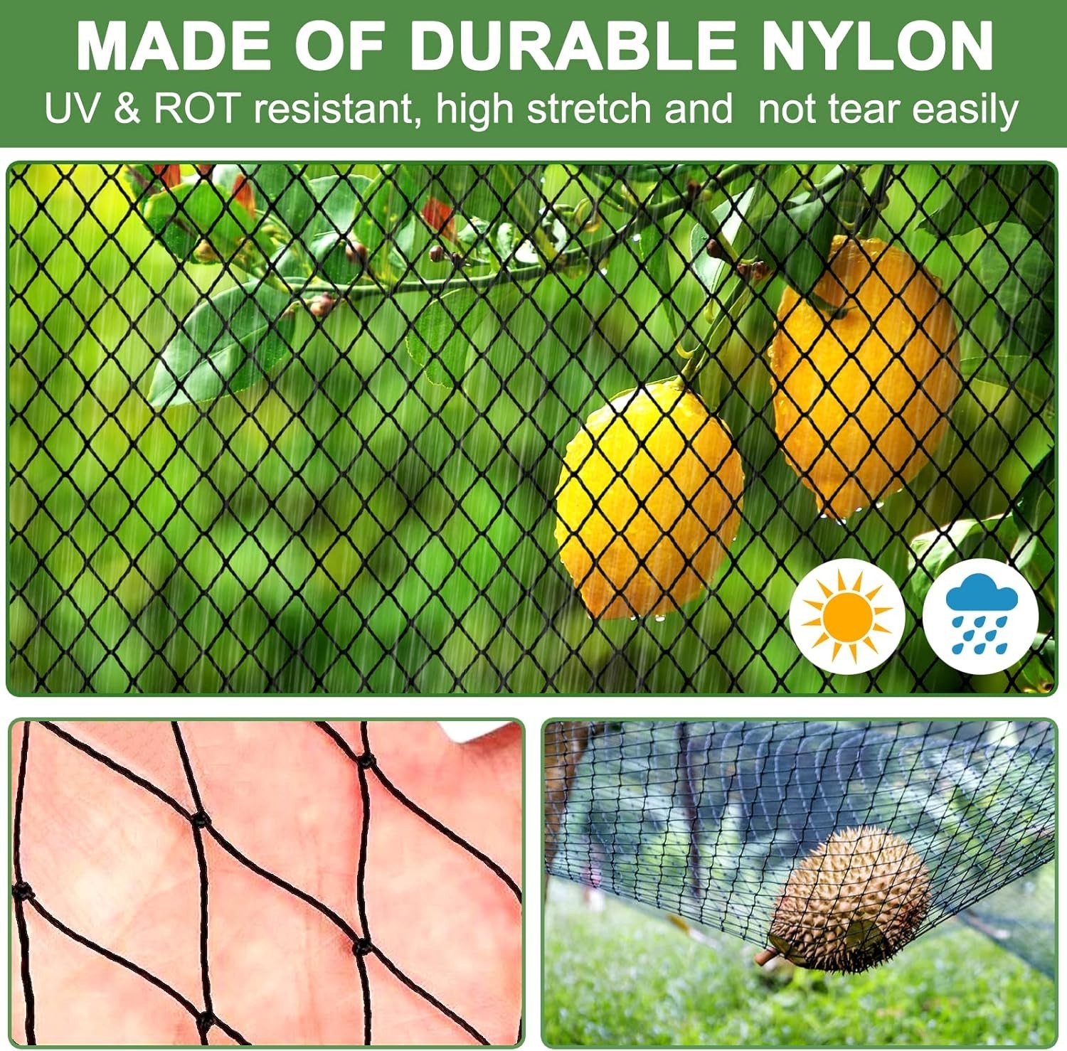 Bird Netting 25x100ft Poultry Netting 1-inch Mesh Garden Protection