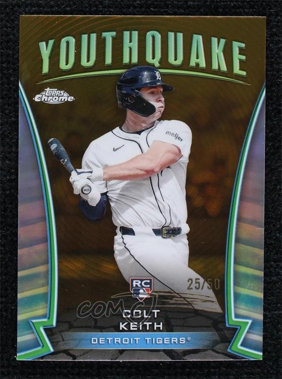 2024 Topps Chrome Update Youthquake Gold Refractor 25/50 Colt Keith #YQ-54 9su