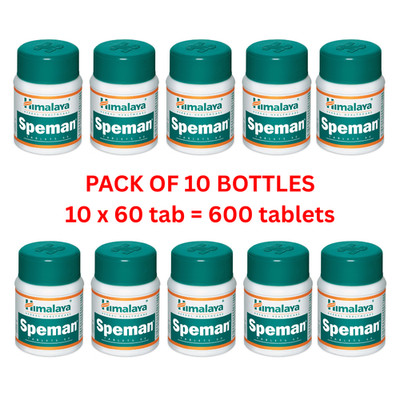 Himalaya Speman pack of 10 bottles 600 tablet organic men health care exp 2028