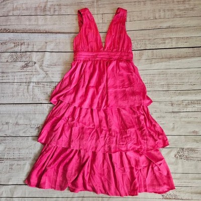 hot pink lulus dress Pink Strapless Maxi Dress - Sequin Dress - Lace-Up Maxi Dress