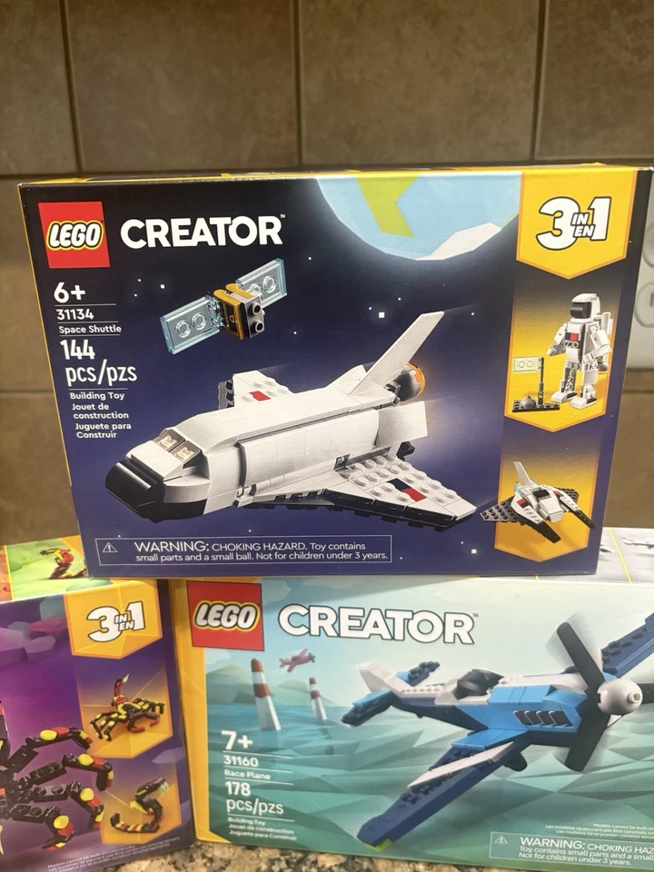 Lego Creator 3 In 1 Lot (3): 31134 Shuttle 31159 Spider 31160 Plane (Brand New) - Image 3 of 4