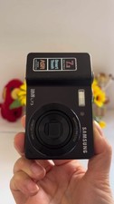 Used Samsung L73 Black CCD Digital Camera 3x Zoom Touch Anti Shake Vintage