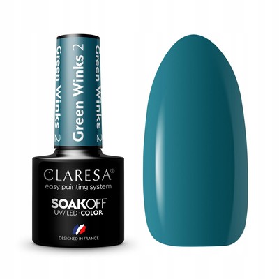 CLARESA HYBRID-NAGELLACK GREEN WINKS 2 - 5 G