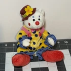 Vintage 2005 Ty Beanie Babies Juggles Clown Teddy Bear Plush Stuffed Animal