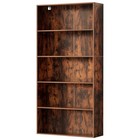 Artiss Bookshelf 5 Tiers Display Book Shelves Storage Stand Bookcase Walnut