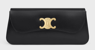 NWT NEW Celine Lola Medium Black Leather Cuir Triomphe Clutch Bag $2350+