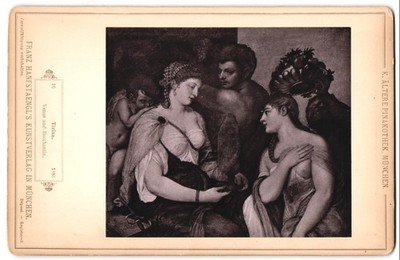 Fotografie Franz Hanfstaengl, München, Gemälde, Venus und Bacchantin nach Tizia 