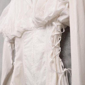ANNE FONTAINE Elisse Puff Sleeve Corset Blouse Regency Victorian Statement 40/8