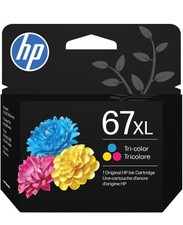 HP 67XL Tri-color High-yield Ink Cartridge  Works with HP DeskJet Exp 04/2027