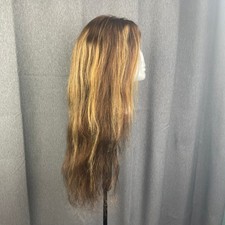 Lace Front Ombre Golden Brown Long Wavy Hair Wig