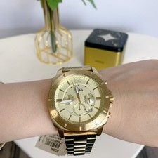 Fossil BQ2694 Privateer Sport Chronograph Gold-Tone Stainless Steel Watch