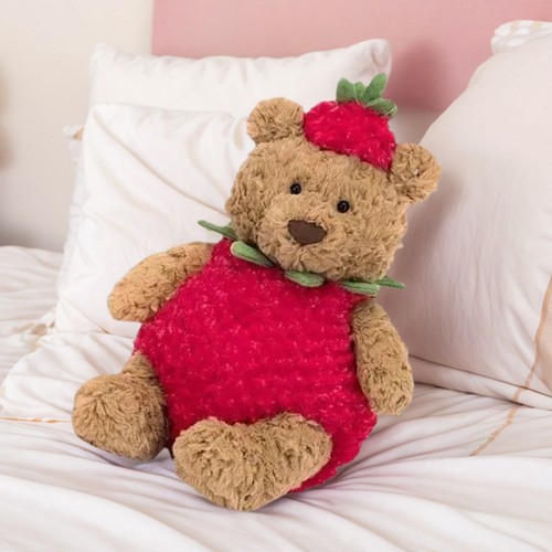New Jelly cat Bartholomew Bear Strawberry Doll Toy Soft Cuddly Toy - Picture 9 of 11