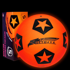 Light Up Soccer Ball, Glow in The Dark Soccer Ball with LED, Size 5 Night Sports