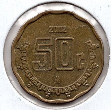 2002 Mexico 50 Centavos (1568)