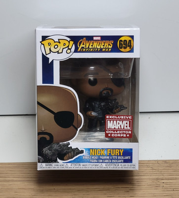 FUNKO POP ! NICK FURY #694 MARVEL COLLECTOR CORPS VINYL FIGURE
